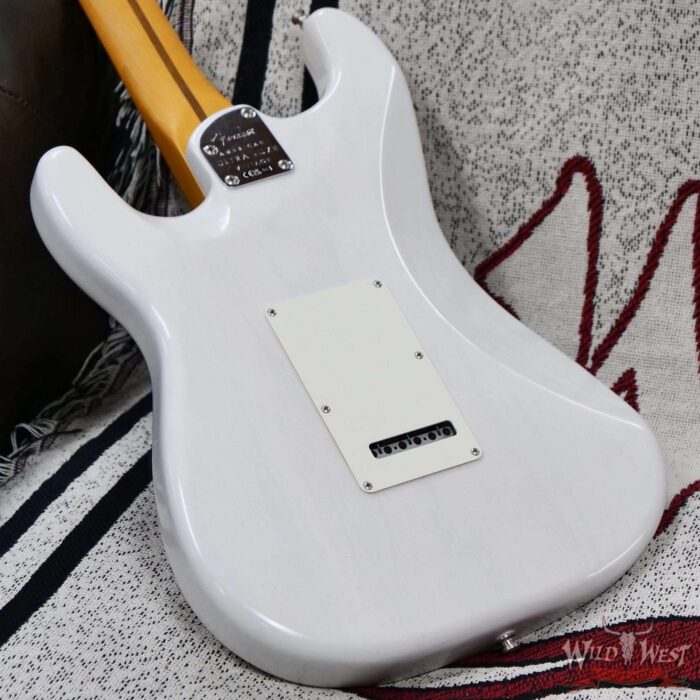 Fender American Ultra Luxe Vintage ‘50s Stratocaster Ash Body Maple Fingerboard White Blonde 8.1 lbs - Image 12