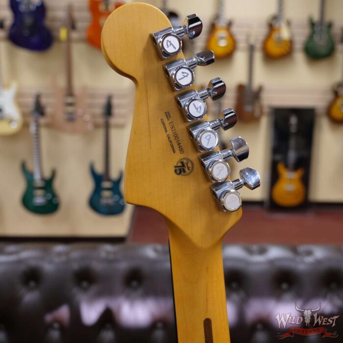 Fender American Ultra Jazzmaster Ash Body Maple Fingerboard Plasma Red Burst - Image 9