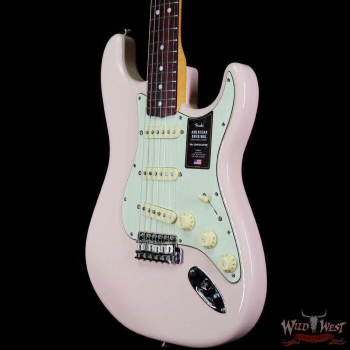 Fender American Original ‘60s Stratocaster Rosewood Fingerboard Shell Pink - Image 2