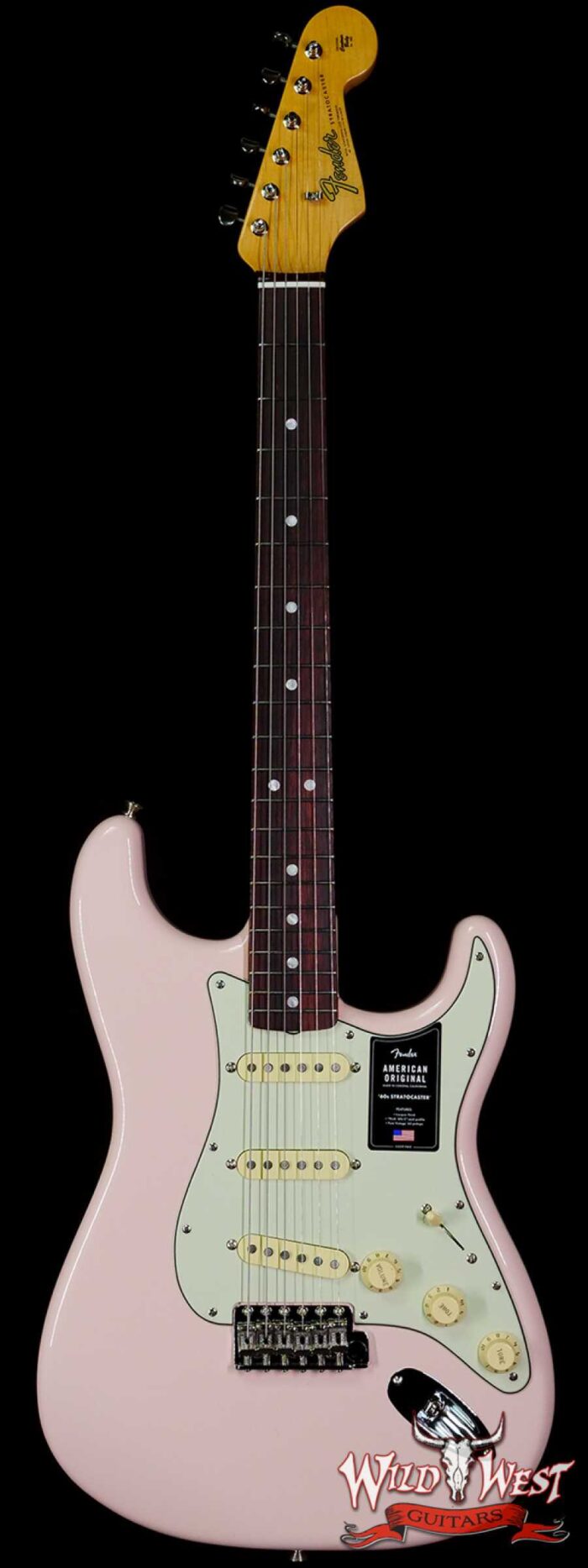 Fender American Original ‘60s Stratocaster Rosewood Fingerboard Shell Pink - Image 1