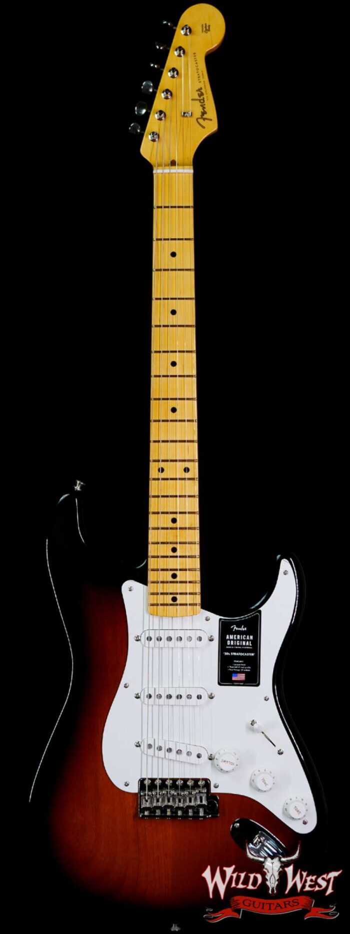 Fender American Original ‘50s Stratocaster Maple Fingerboard 2-Color Sunburst - Image 1