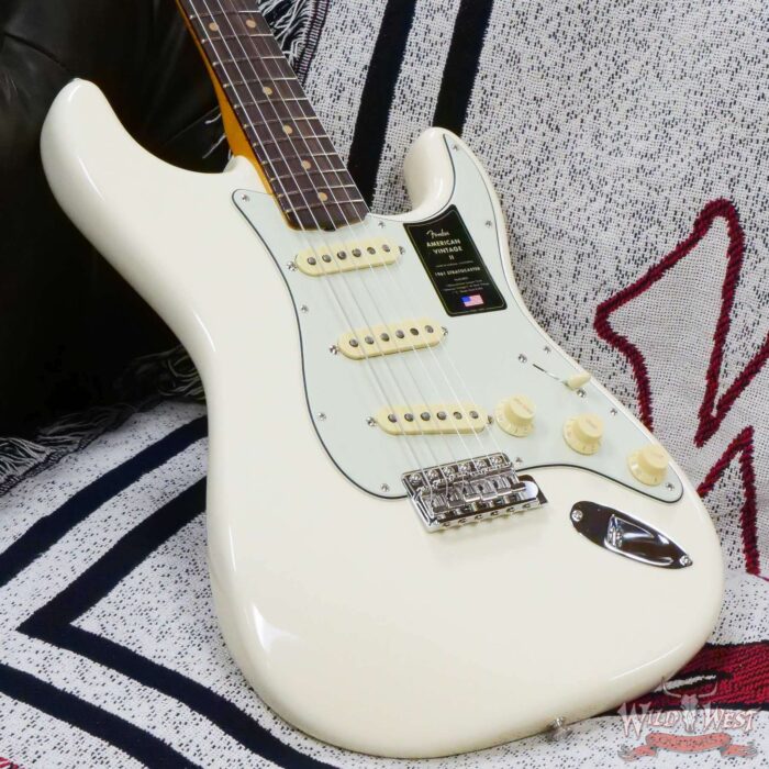 Fender American Vintage II 1961 Stratocaster Rosewood Fingerboard Olympic White - Image 6