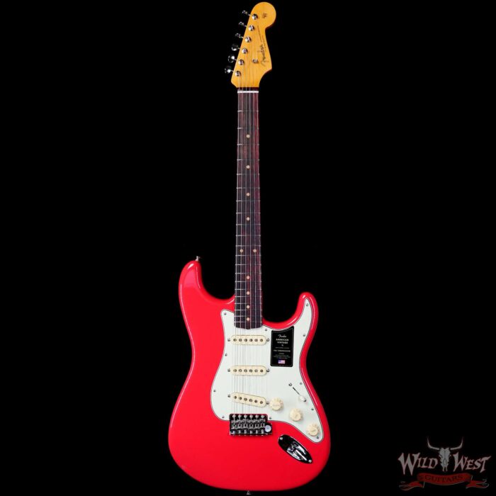 Fender American Vintage II 1961 Stratocaster Rosewood Fingerboard Fiesta Red - Image 3