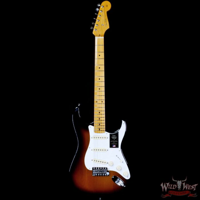 Fender American Vintage II 1957 Stratocaster Maple Neck 2-Color Sunburst 7.65 LBS - Image 3