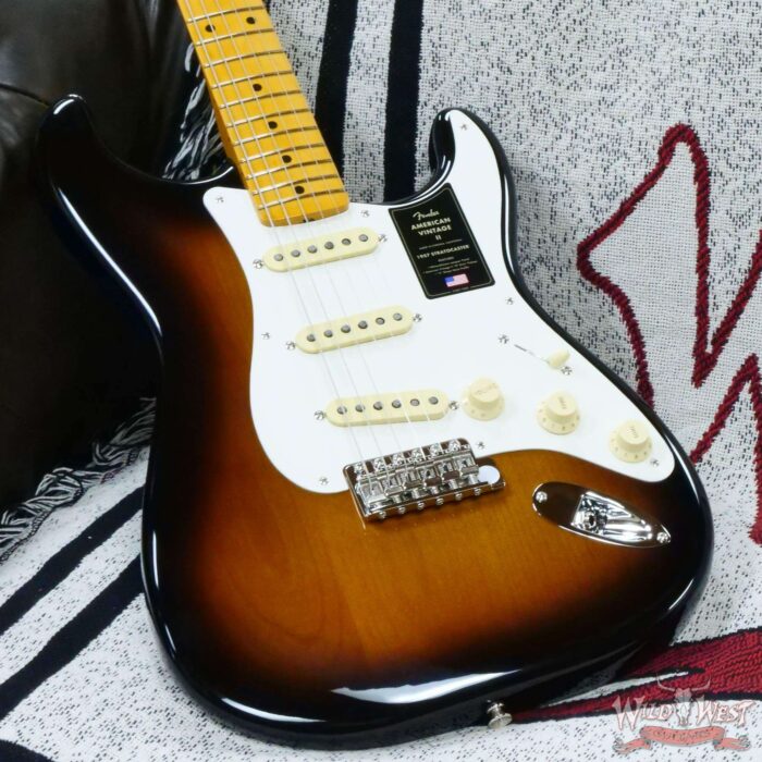 Fender American Vintage II 1957 Stratocaster Maple Neck 2-Color Sunburst 7.65 LBS - Image 6