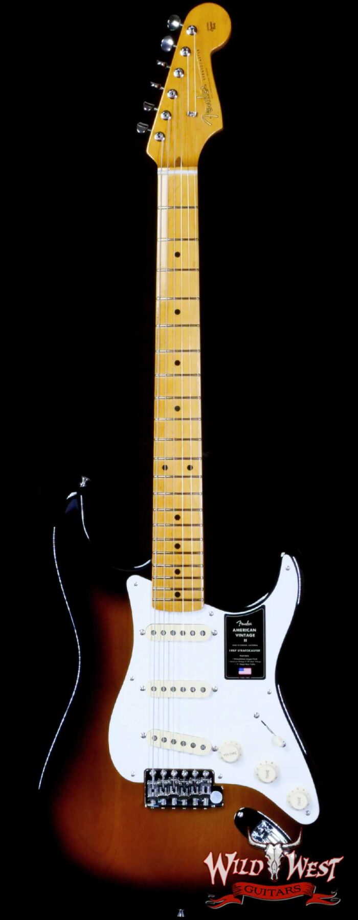 Fender American Vintage II 1957 Stratocaster Maple Neck 2-Color Sunburst 7.65 LBS - Image 1