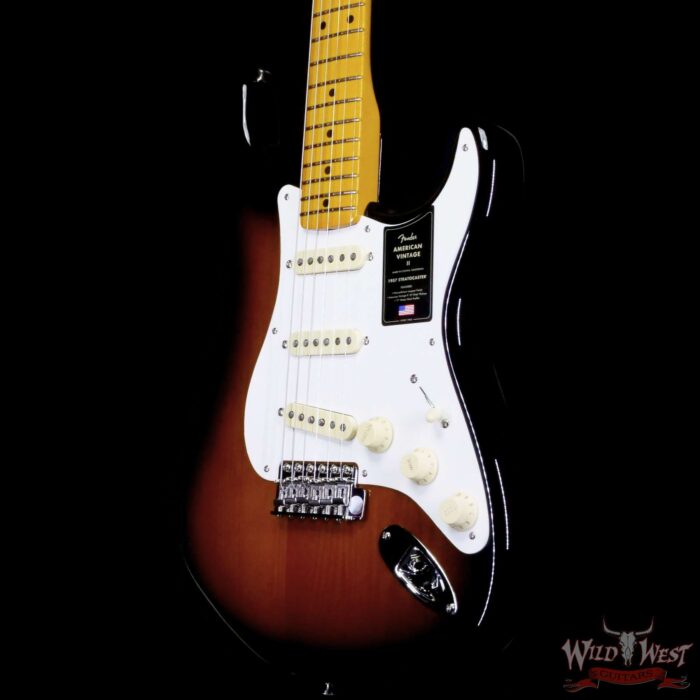 Fender American Vintage II 1957 Stratocaster Maple Neck 2-Color Sunburst 7.75 LBS - Image 2