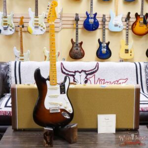 Fender American Vintage II 1957 Stratocaster Maple Neck 2-Color Sunburst 7.75 LBS - Image 4