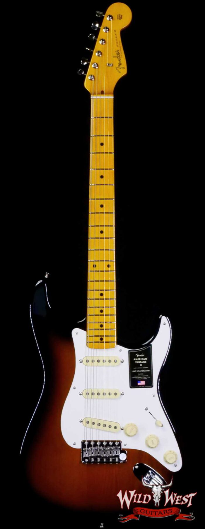 Fender American Vintage II 1957 Stratocaster Maple Neck 2-Color Sunburst 7.75 LBS - Image 1