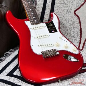 Fender American Vintage II 1965 Stratocaster Rosewood Fingerboard Gloss Nitro Candy Apple Red 7.65 LBS - Image 6