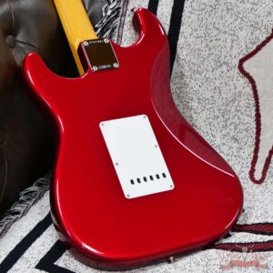 Fender American Vintage II 1965 Stratocaster Rosewood Fingerboard Gloss Nitro Candy Apple Red 7.65 LBS - Image 9