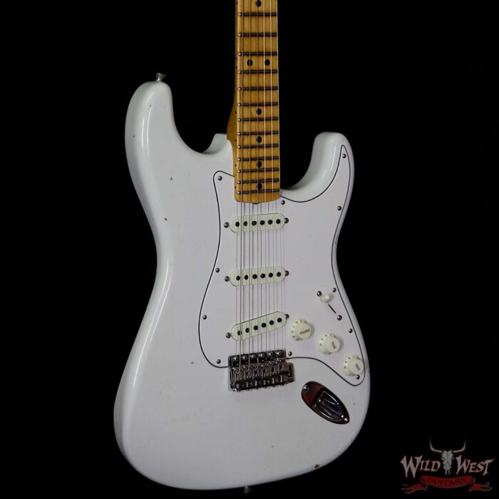 Fender Custom Shop Jimi Hendrix Voodoo Child Signature Stratocaster Journeyman Relic Olympic White VC0480 - Image 4
