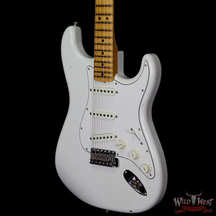 Fender Custom Shop Jimi Hendrix Voodoo Child Signature Stratocaster Journeyman Relic Olympic White VC0480 - Image 2