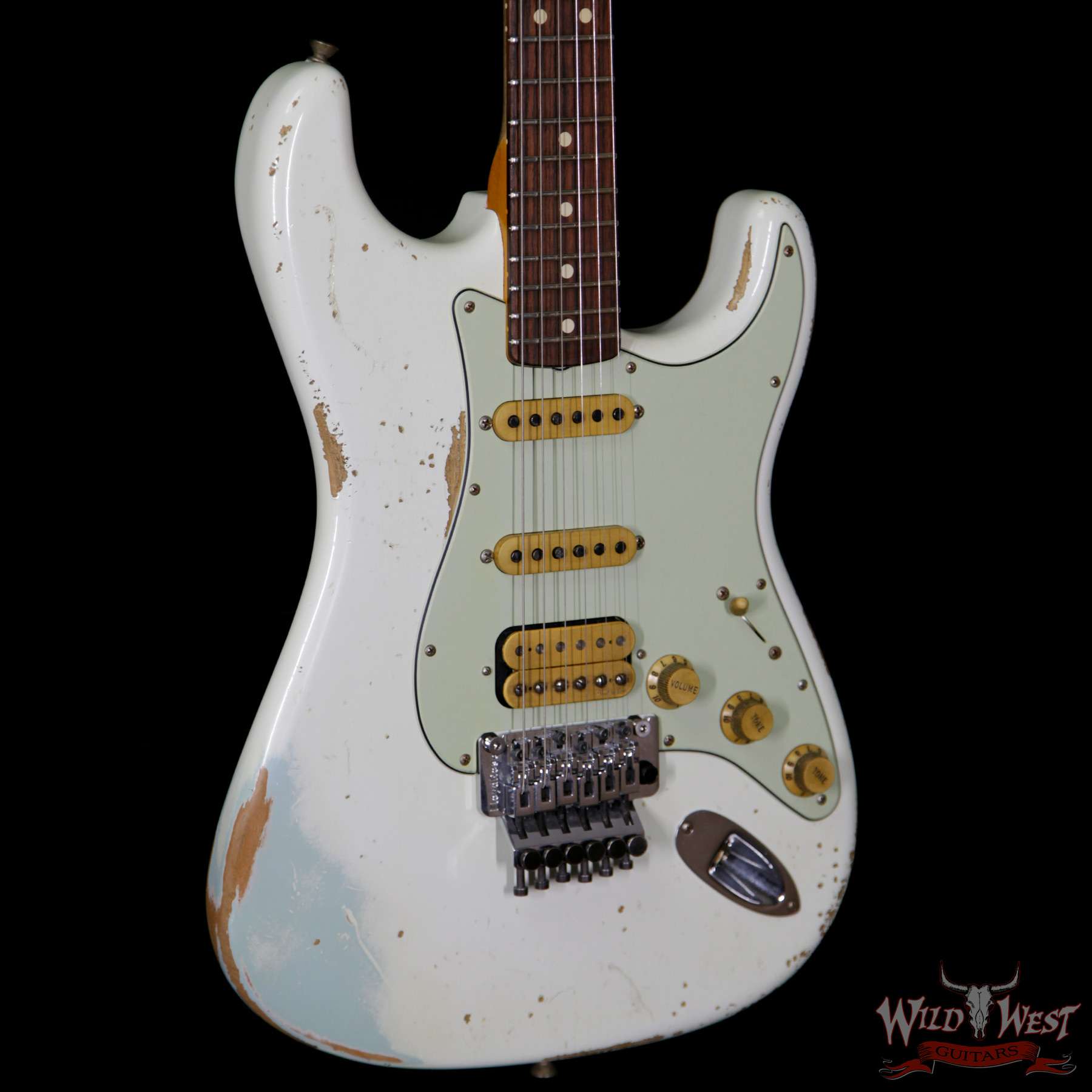 fender-whitelightning-bl__wwg.jpg Fender Custom Shop White Lightning Stratocaster Floyd Rose HSS 21 Frets Rosewood Board Sonic Blue - Image 4