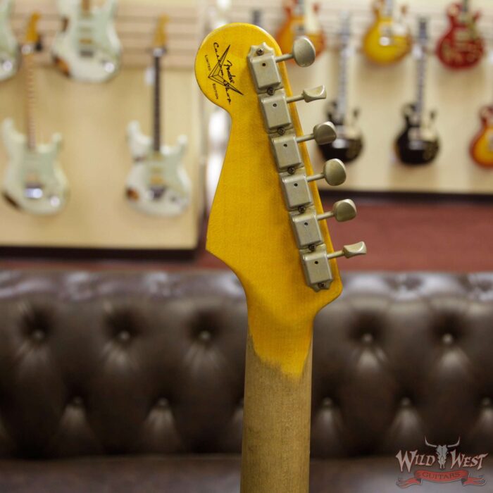 Fender Custom Shop White Lightning Stratocaster Floyd Rose HSS 21 Frets Rosewood Board Sonic Blue - Image 10