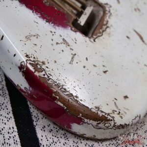 Fender Custom Shop Wild West White Lightning Stratocaster HSH Floyd Rose Rosewood Board 22 Frets Heavy Relic Lipstick Pink Metallic 8.20 LBS - Image 14