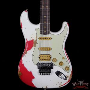 Fender Custom Shop White Lightning HSS Floyd Rose Stratocaster Rosewood Fretboard 21 Frets Torino Red - Image 3