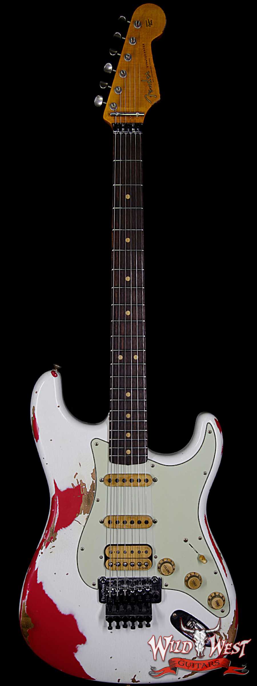 fender-wl-fr-hss-rw-owtfdfrd-r98230-main__wwg_large.jpg Fender Custom Shop White Lightning HSS Floyd Rose Stratocaster Rosewood Fretboard 21 Frets Torino Red - Image 1
