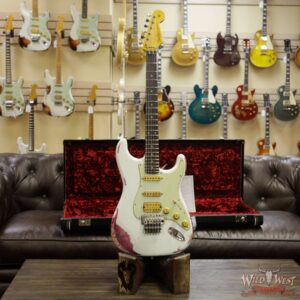Fender Custom Shop White Lightning Stratocaster Floyd Rose HSS Heavy Relic Rosewood Board 22 Frets Pink Paisley - Image 12