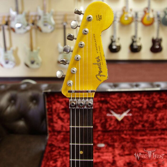 Fender Custom Shop White Lightning Stratocaster HSS Floyd Rose Heavy Relic Rosewood Board 22 Frets Pink Paisley - Image 8
