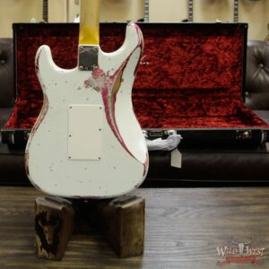 Fender Custom Shop White Lightning Stratocaster HSS Floyd Rose Heavy Relic Maple Neck 22 Frets Pink Paisley - Image 15