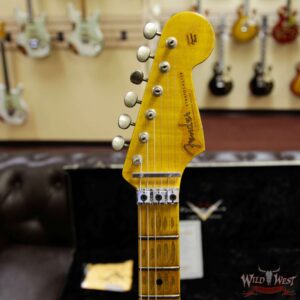 Fender Custom Shop White Lightning Stratocaster Heavy Relic Floyd Rose HSS 21 Maple Neck 3 Tone Sunburst - Image 8