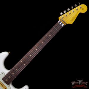 Fender Custom Shop Wild West Exclusive White Lightning Stratocaster HSS Floyd Rose Heavy Relic Rosewood Board 21 Frets Blue Flower - Image 8