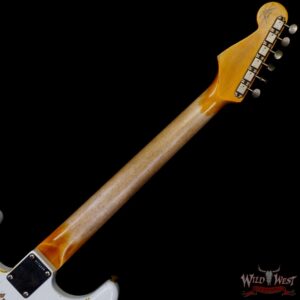 Fender Custom Shop Wild West White Lightning Stratocaster HSS Floyd Rose Rosewood Board 22 Frets Heavy Relic Graffiti Yellow - Image 5
