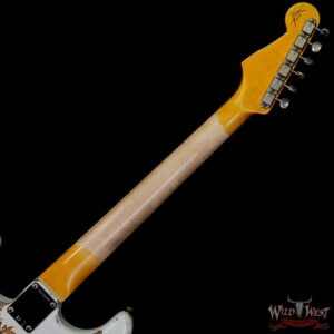 Fender Custom Shop Wild West White Lightning Stratocaster HSS Floyd Rose Rosewood Board 22 Frets Heavy Relic 3 Tone Sunburst - Image 5