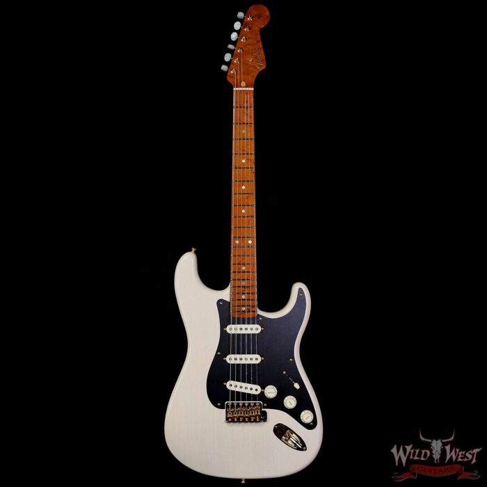 Fender Custom Shop American Custom Stratocaster 1-Piece Roasted 2A Birdseye Maple Neck & Fingerboard NOS Aged White Blonde 7.30 LBS - Image 3