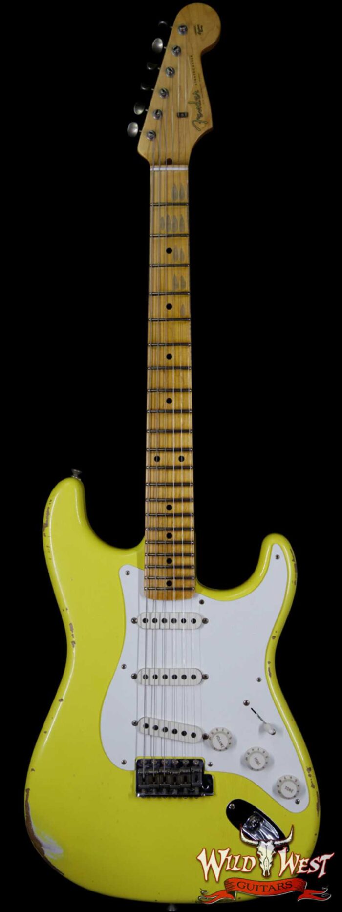 Fender Custom Shop Collection 1957 Stratocaster Relic Maple Fretboard Graffiti Yellow - Image 1