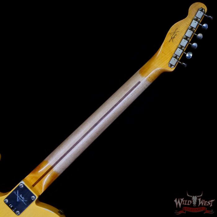 Fender Custom Shop 1950 Ash Esquire Hand-Wound Pickup Heavy Relic Aged Nocaster Blonde 6.90 LBS - Image 5