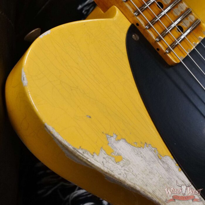 Fender Custom Shop 1950 Ash Esquire Hand-Wound Pickup Heavy Relic Aged Nocaster Blonde 6.90 LBS - Image 9