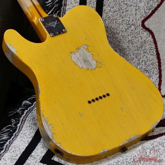 Fender Custom Shop 1950 Ash Esquire Hand-Wound Pickup Heavy Relic Aged Nocaster Blonde 6.90 LBS - Image 12