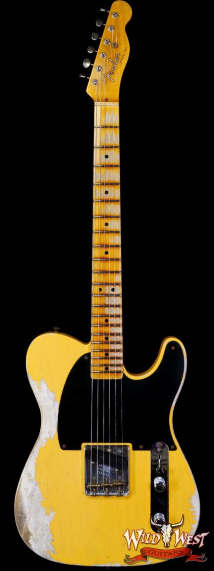 Fender Custom Shop 1950 Ash Esquire Hand-Wound Pickup Heavy Relic Aged Nocaster Blonde 6.90 LBS