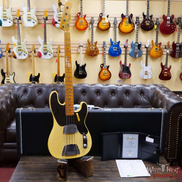 Fender Custom Shop Limited Edition 1951 Precision Bass P-Bass Journeyman Relic Nocaster Blonde - Image 6