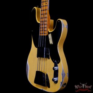 Fender Custom Shop Limited Edition 1951 Precision Bass P-Bass Heavy Relic Nocaster Blonde - Image 2
