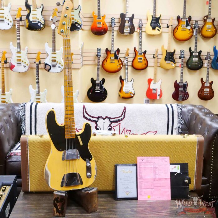 Fender Custom Shop Limited Edition 1951 Precision Bass P-Bass Heavy Relic Nocaster Blonde - Image 6
