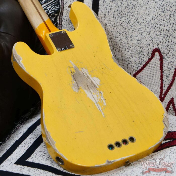 Fender Custom Shop Limited Edition 1951 Precision Bass P-Bass Heavy Relic Nocaster Blonde - Image 12