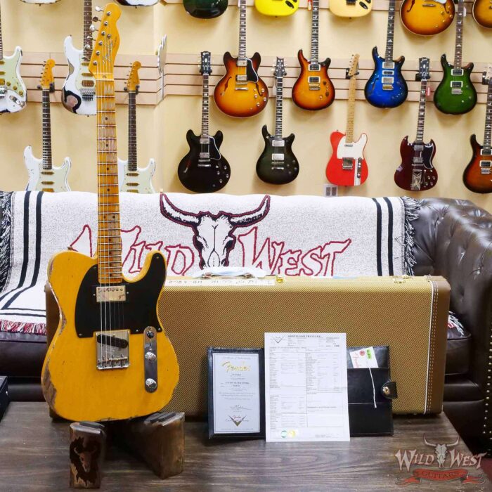 Fender Custom Shop Limited Edition 1951 Telecaster HS Hand-Wound Pickup Heavy Relic Aged Butterscotch Blonde - Image 6