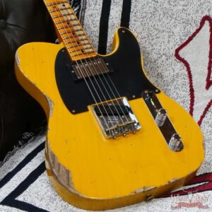 Fender Custom Shop Limited Edition 1951 Telecaster HS Hand-Wound Pickup Heavy Relic Aged Butterscotch Blonde - Image 8