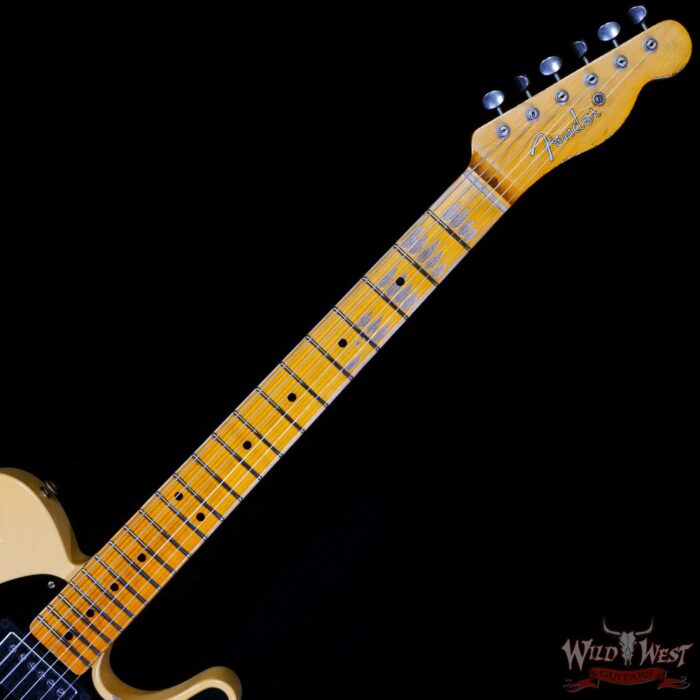 Fender Custom Shop Limited Edition 1951 Telecaster HS Relic Aged Nocaster Blonde 6.85 LBS - Image 4