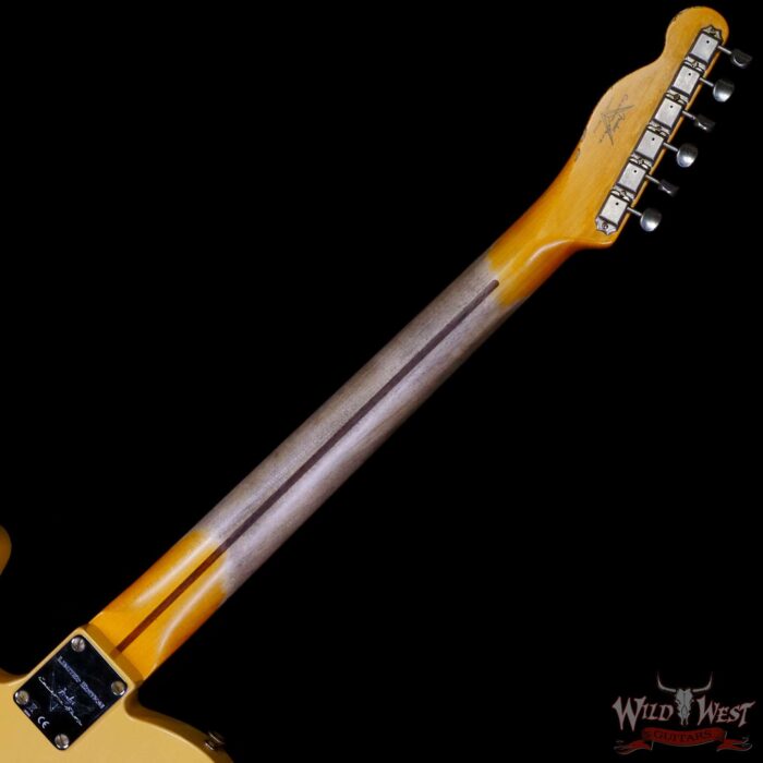 Fender Custom Shop Limited Edition 1951 Telecaster HS Relic Aged Nocaster Blonde 6.85 LBS - Image 5