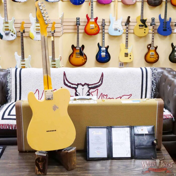 Fender Custom Shop Limited Edition 1951 Telecaster HS Relic Aged Nocaster Blonde 6.85 LBS - Image 10