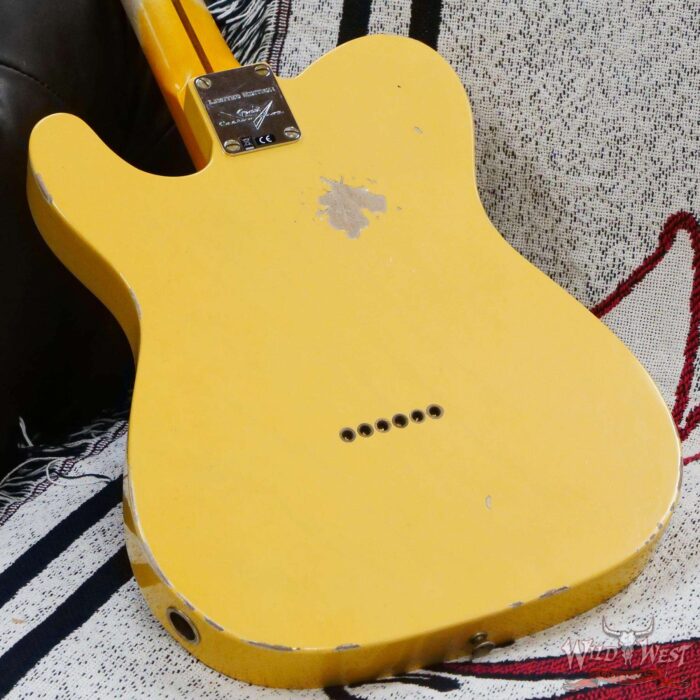 Fender Custom Shop Limited Edition 1951 Telecaster HS Relic Aged Nocaster Blonde 6.85 LBS - Image 12