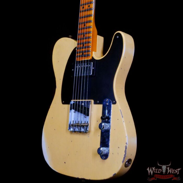 Fender Custom Shop Limited Edition 1951 Telecaster HS Relic Aged Nocaster Blonde 7.00 LBS - Image 2