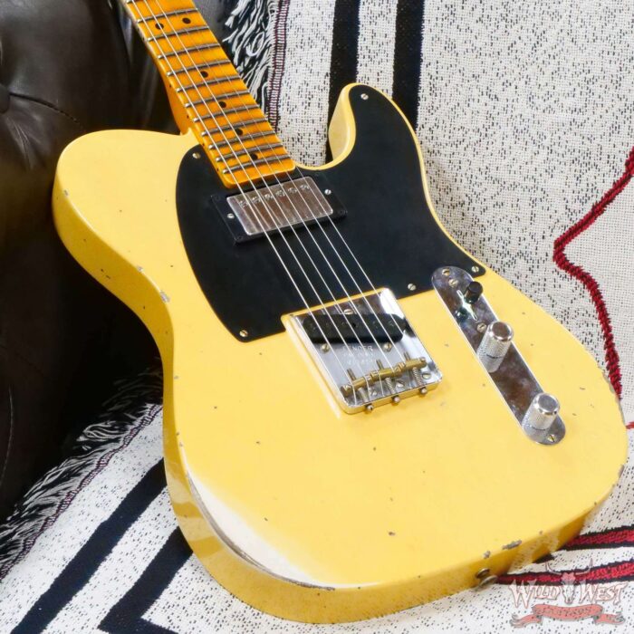 Fender Custom Shop Limited Edition 1951 Telecaster HS Relic Aged Nocaster Blonde 7.00 LBS - Image 8