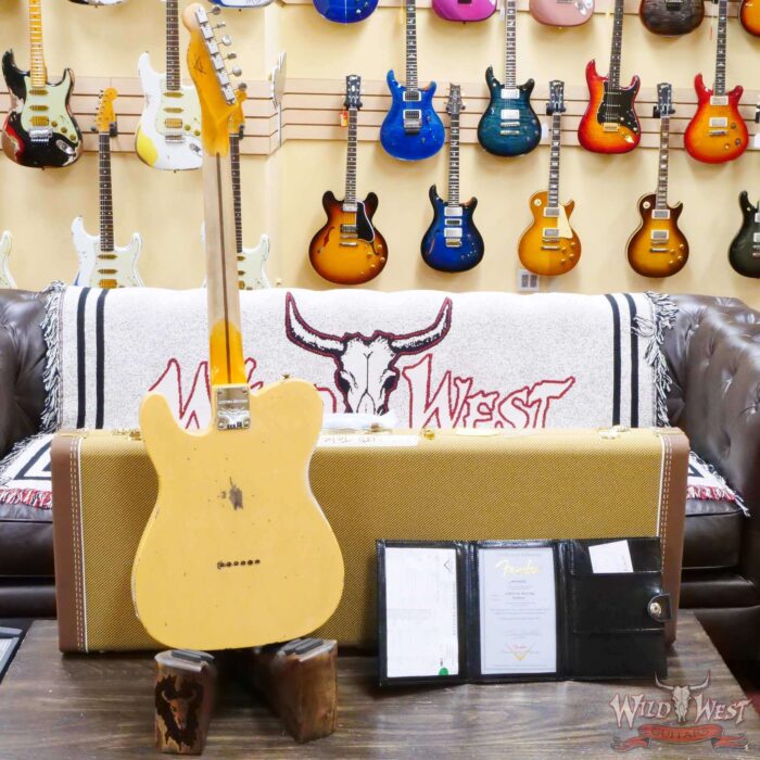 Fender Custom Shop Limited Edition 1951 Telecaster HS Relic Aged Nocaster Blonde 7.00 LBS - Image 10