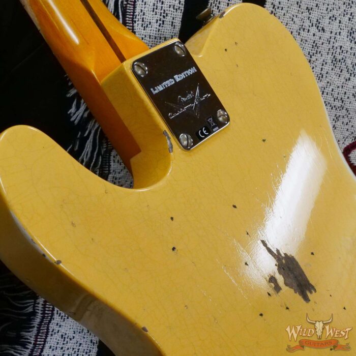 Fender Custom Shop Limited Edition 1951 Telecaster HS Relic Aged Nocaster Blonde 7.00 LBS - Image 13