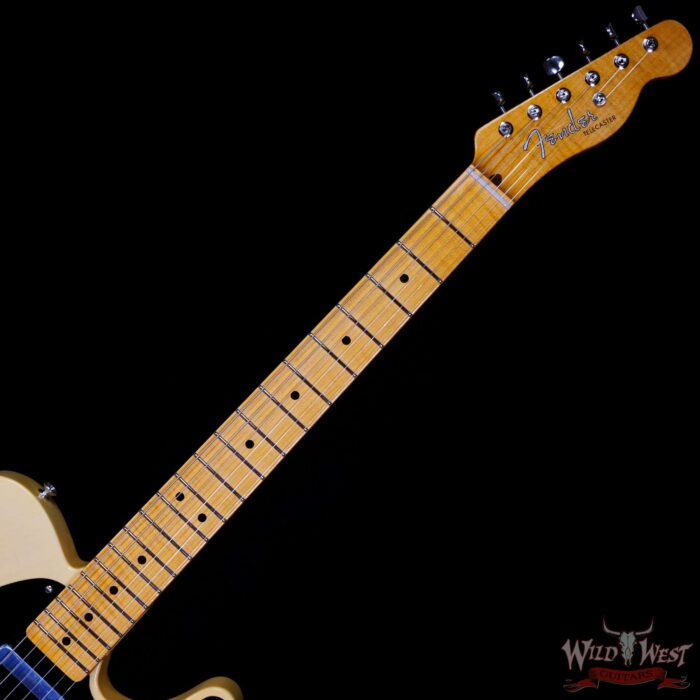 Fender Custom Shop Limited 1951 Telecaster NOS Hand-Wound Pickups Faded Nocaster Blonde - Image 4